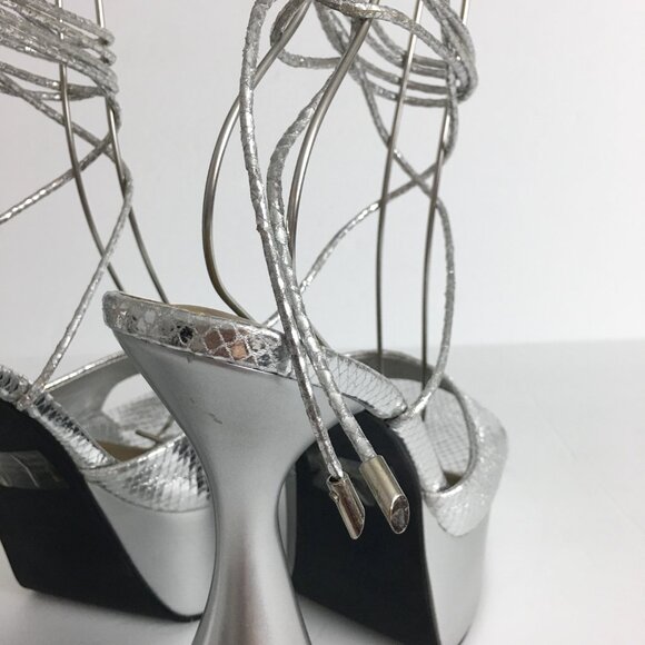 EGO Silver Platform Heels - Picture 10 of 15
